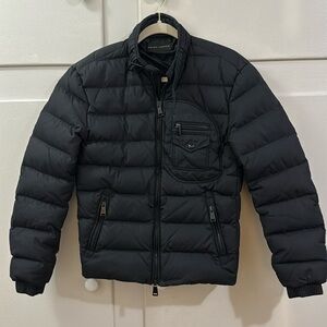 Ralph Lauren black label boys bomber down puffer jacket in tactical black.